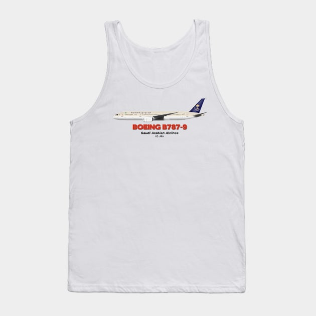 Boeing B787-9 - Saudi Arabian Airlines Tank Top by TheArtofFlying